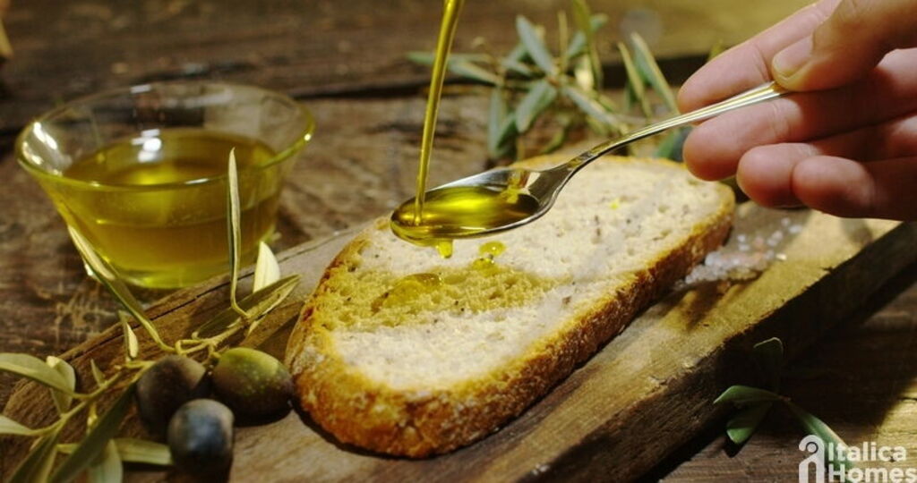 Bruschetta con olio d'oliva