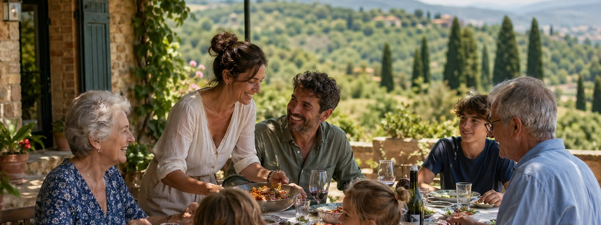 Mehrgenerationen-Urlaub im Ferienhaus So funktioniert’s mit Oma, Teenies und Kleinkindern in einer Villa