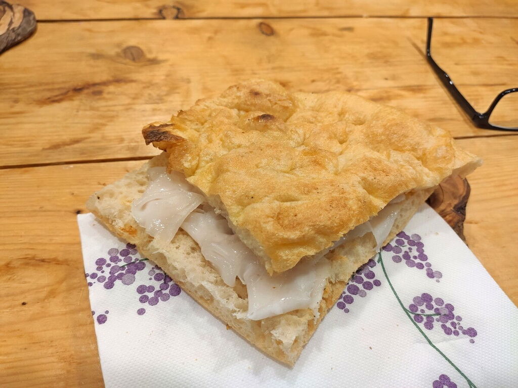 Focaccia con Lardo di Colonnata