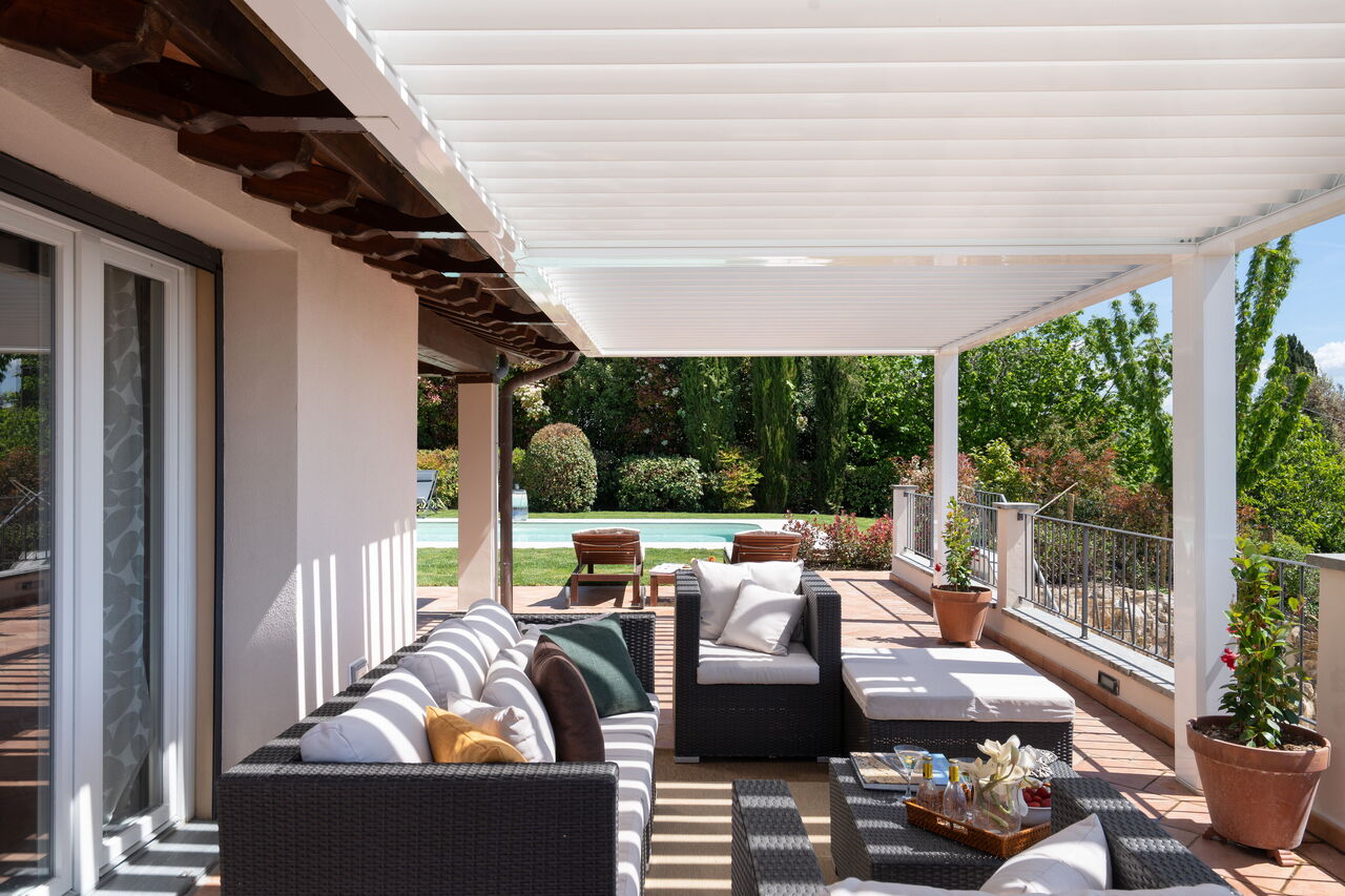 Villa Di Pillo: Außen, Balkon / Terrasse / Patio, Draussen