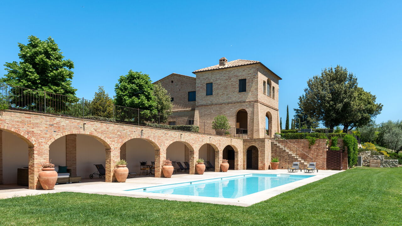 Podere D'Asso: bazén, Exteriéry, Hlavní, Otevřeno, Zahrada