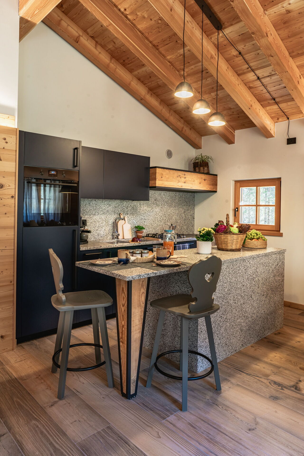 Baita Piciola: Kuchyně, Obývací pokoj