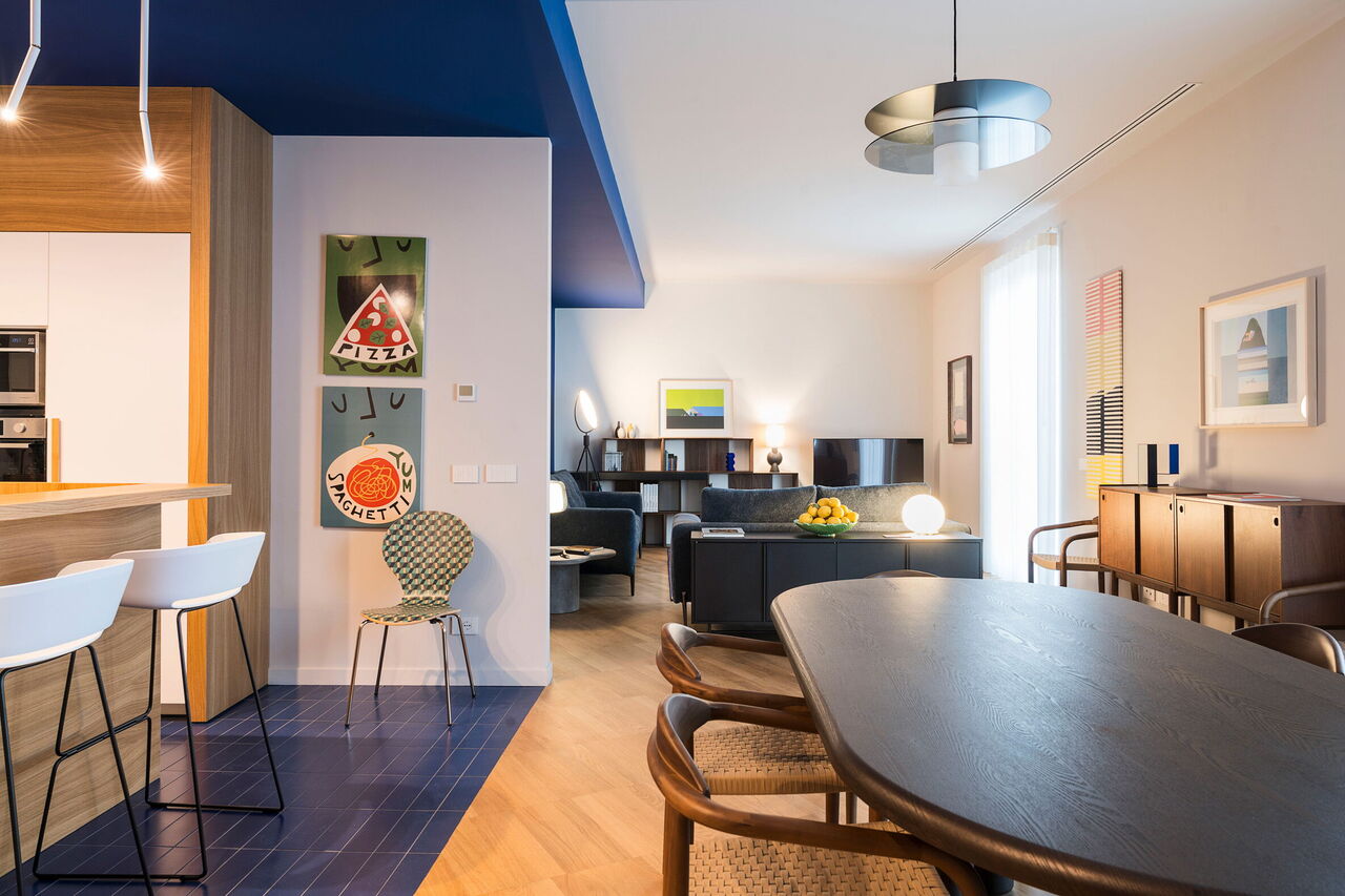 Il Monumento: Dining Room, Kitchen, Living Room