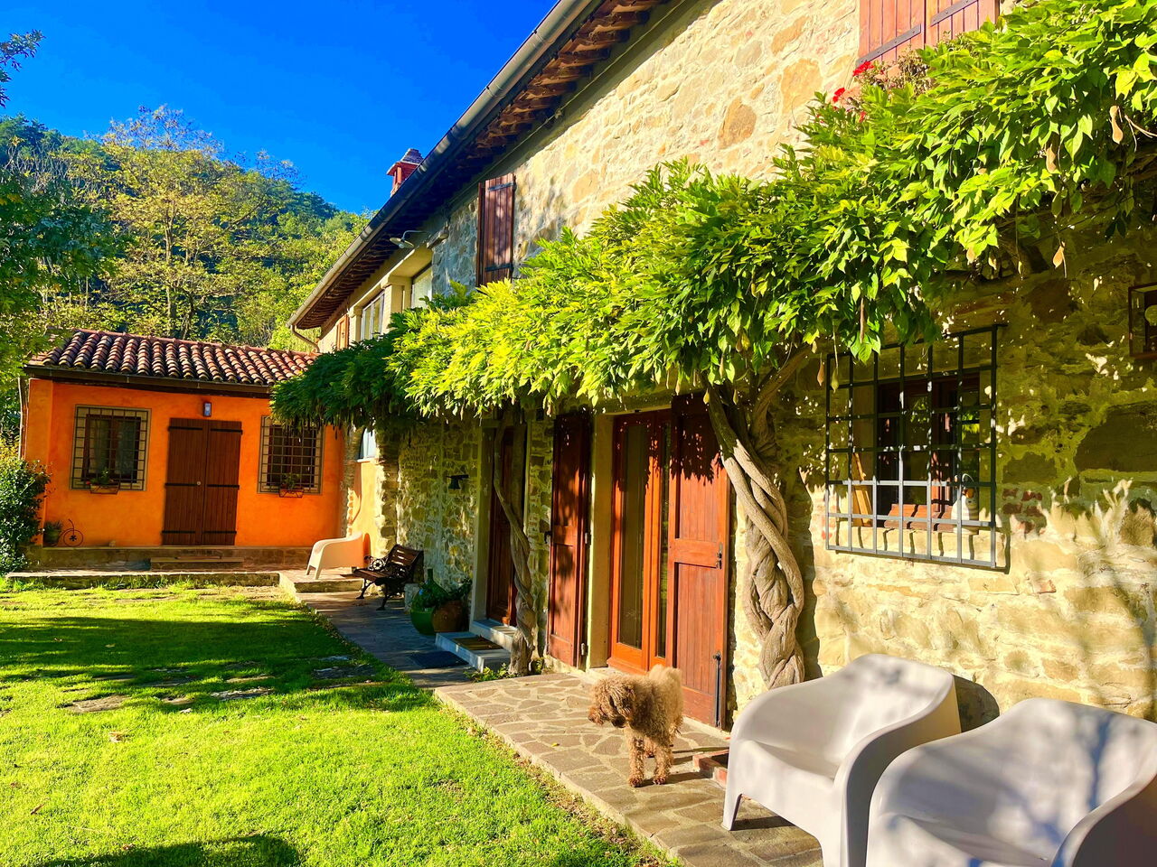 Villa Vindelbono: all'aperto, Esterni