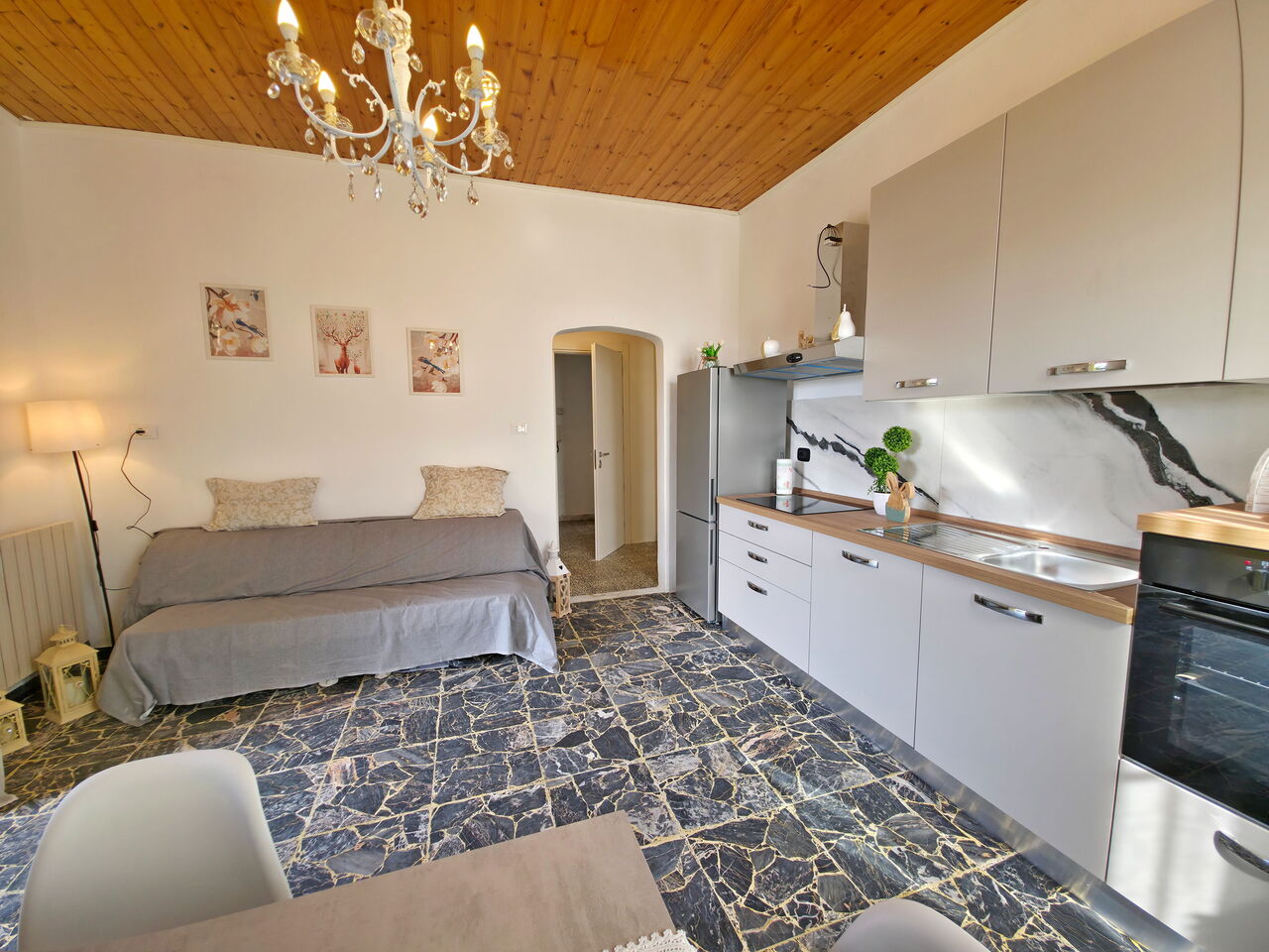 Casa Serena: Cucina, Soggiorno